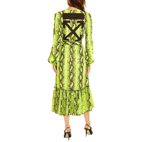 Off-White™ Womens Snake Wrap Dress - Picture 2 of 4